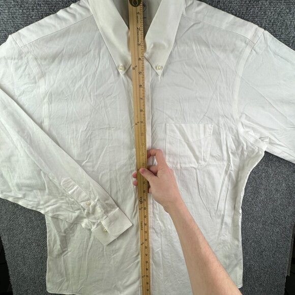 Brooks Brothers 16.5 34/35 Regent Non Iron Button Up Shirt Long Sleeve White - Picture 3 of 16
